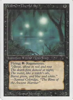 Will-o -the-Wisp MTG: Revised Rare - Image 1