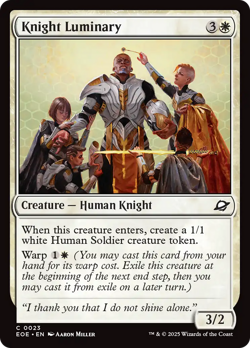 4x Knight Luminary 23 Near Mint NM EOE Edge of Eternities x4 Magic MTG PLAYSET - Image 1