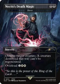 NM FOIL MTG NOCTIS'S DEATH MAGIC DAMN SECRET LAIR FINAL FANTASY - Image 1