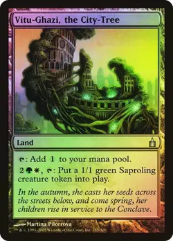 Ravnica: City of Guilds MTG FOIL Vitu-Ghazi, the City-Tree Magic - Image 1