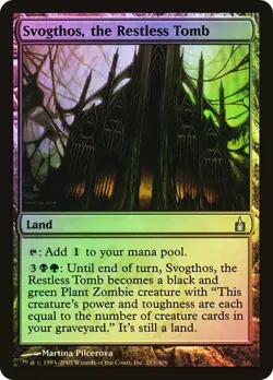 Ravnica: City of Guilds MTG FOIL Svogthos, the Restless Tomb Magic - Image 1