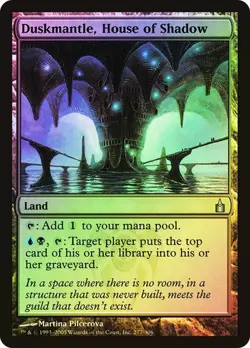Ravnica: City of Guilds MTG FOIL Duskmantle, House of Shadow Magic - Image 1