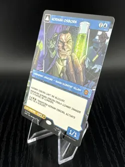MTG Magic the Gathering Spider Man Green Goblin Norman Osborn Borderless #220 - Image 2
