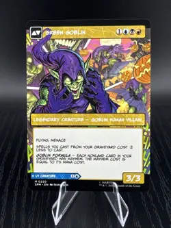 MTG Magic the Gathering Spider Man Green Goblin Norman Osborn Borderless #220 - Image 4