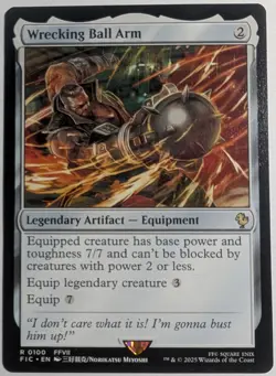 Wrecking Ball Arm x1  Commander: Final Fantasy MTG Magic the Gathering LP/NM - Image 1
