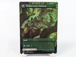 Timbercrown Pathway // Cragcrown Pathway Borderless MTG ZNR Rare SKU I653604 - Image 2