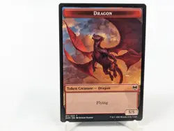 MTG Dragon Token (011/025) Kaldheim Full Art Card NM/M SKU I64CAF8 - Image 1
