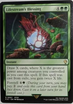 Lifestream's Blessing x1 Commander: Final Fantasy MTG Magic the Gathering LP/NM - Image 1