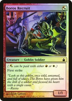 Ravnica: City of Guilds MTG FOIL Boros Recruit Magic - Image 1