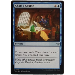 x1 Chart a Course FDN MTG M/NM Uncommon Blue Sorcery Foundations TCG CCG - Image 1
