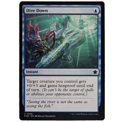 x1 Dive Down FDN MTG M/NM Blue Common Instant Foundations TCG CCG - Image 1