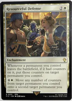Resourceful Defense x1 Commander: Final Fantasy MTG Magic the Gathering LP/NM - Image 1