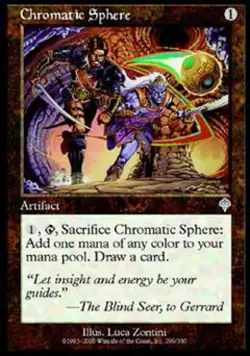 Chromatic Sphere - Light Play MTG Invasion - Image 1