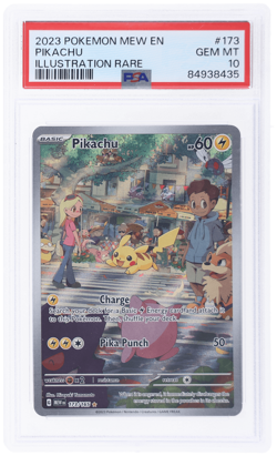 2023 Pokemon Scarlet and Violet 151 Pikachu Illustration Rare #173 PSA 10 - Image 1