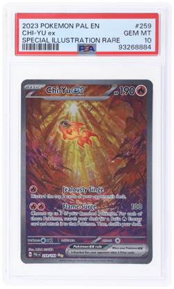 2023 Pokemon Scarlet and Violet Paldea Evolved Chi-Yu Ex PSA 10 - Image 1