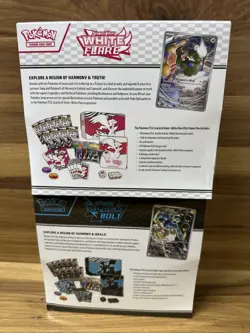 Pokemon Black Bolt and White Flare Elite Trainer Box ETB Set of 2 Sealed - Image 2