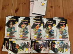 Pokemon TCG First Partner Pack - Lot Of 14 + 2 Binders - Image 1