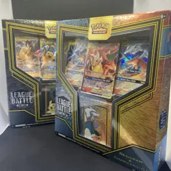 Pokemon Pikachu & Zekrom-GX and Reshiram & Charizard-GX League Battle Deck Sets - Image 1