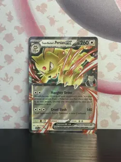 Pokemon TCG Team Rocket's Persian ex 218 Sv: Scarlet & Violet Promo Cards NM - Image 1