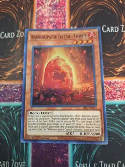 Yugioh Adamancipator Crystal - Leonite SESL-EN004 Super Rare 1st Edition NM - Image 1