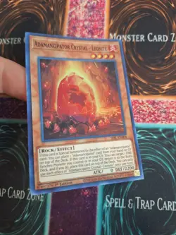Yugioh Adamancipator Crystal - Leonite SESL-EN004 Super Rare 1st Edition NM - Image 2