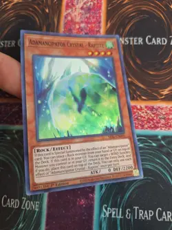 Yugioh Adamancipator Crystal - Raptite SESL-EN005 Super Rare 1st Edition NM - Image 2