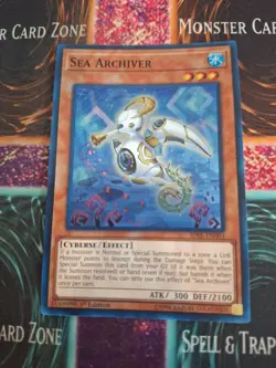 Yugioh Sea Archiver SDPL-EN003 Super Rare 1st Edition Near Mint - Image 1