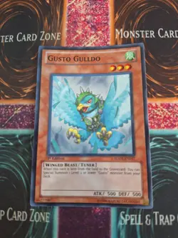 Yugioh Gusto Gulldo HA05-EN037 Super Rare 1st Edition Near Mint - Image 1