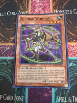 Yugioh Zoodiac Whiptail MP17-EN183 Super Rare 1st Edition Near Mint - Image 1