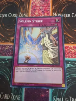 Yugioh Solemn Strike RA02-EN079 Super Rare 1st Edition Near Mint - Image 1