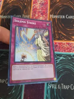 Yugioh Solemn Strike RA02-EN079 Super Rare 1st Edition Near Mint - Image 2
