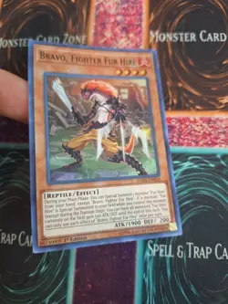 Yugioh Bravo, Fighter Fur Hire DASA-EN019 Super Rare 1st Edition Near Mint - Image 2