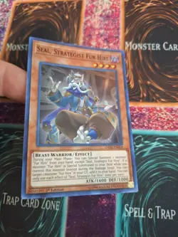 Yugioh Seal, Strategist Fur Hire DASA-EN018 Super Rare 1st Edition Near Mint - Image 2