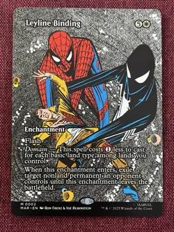 Leyline Binding #2 FULL ART NM/M MTG Spiderman Magic Card Marvel - Image 1