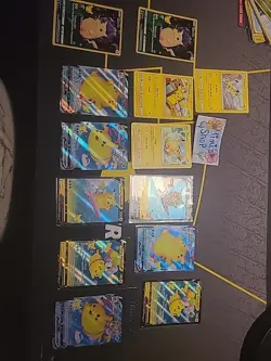 Pokemon TCG Pikachu Lot of 13 Non-Holo Cards & Holo - Near Mint/Mint Condition - Image 2