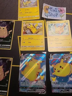 Pokemon TCG Pikachu Lot of 13 Non-Holo Cards & Holo - Near Mint/Mint Condition - Image 5