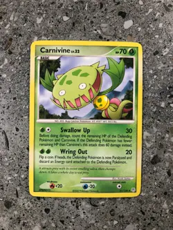 Pokemon TCG Cards Carnivine 21/130 Diamond & Pearl Rare LP - Image 1