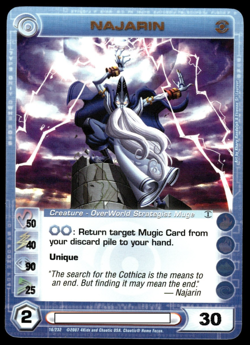 Chaotic 16/232 Najarin Copper Letters Rare Card Max Power - Image 1