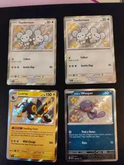 Paldean Fates Baby Shiny 4 Card Lot Pokemon English Near Mint - Image 1
