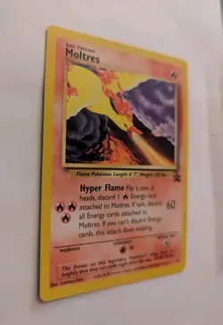 2000 Pokemon Moltres Black Star Promo #21 LP WOTC Promo Card TCG Nintendo - Image 3
