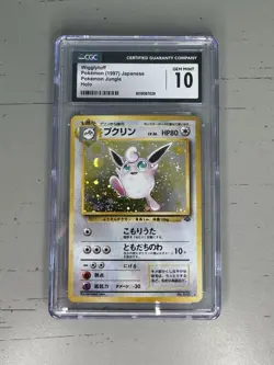 CGC 10 GEM MINT Wigglytuff Holo Jungle Japanese Pokemon Card #040 PSA 10 - Image 1