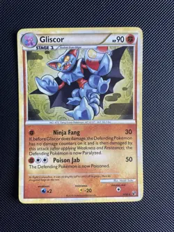 Gliscor 4/90 - Pokemon Card - HGSS Undaunted - Holo Rare - NM+ - Image 1