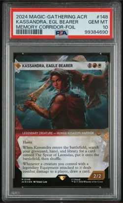 MTG Kassandra, Eagle Bearer Showcase FOIL Assassin’s Creed #148 PSA 10 Gem Mint - Image 1