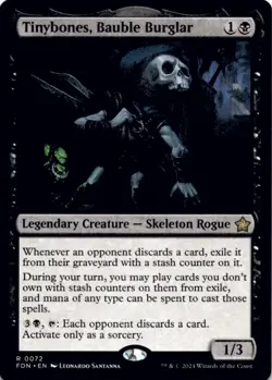 MTG Tinybones, Bauble Burglar Normal NM Foundations Magic 72 - Image 1