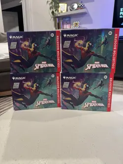 Magic The Gathering Marvel’s Spider-Man Collector Booster Omega 4x Boxes - Image 1