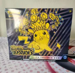 Pokemon Scarlet & Violet Surging Sparks ETB Elite Trainer Box NEW Factory Sealed - Image 2