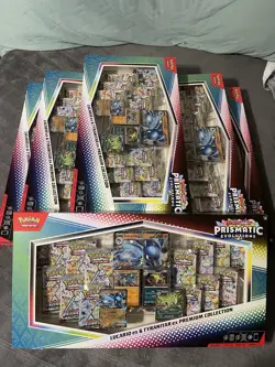 LOT OF 6 Pokemon Prismatic Lucario Ex Tyranitar Ex Premium Collection Sams Club - Image 1
