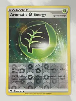 Pokemon TCG Aromatic Energy Vivid Voltage 162/185 Reverse Holo Common 2020 NM - Image 1