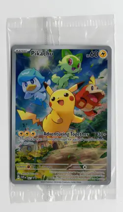 Pokemon Pikachu SVP 027 Scarlet & Violet Paldea Evolved ETB Promo SEALED - Image 1