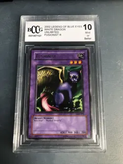 Yu-Gi-Oh! Fusionist LOB-022 Rare BCCG 10 Mint Or Better 2002 LOB Unlimited R - Image 1